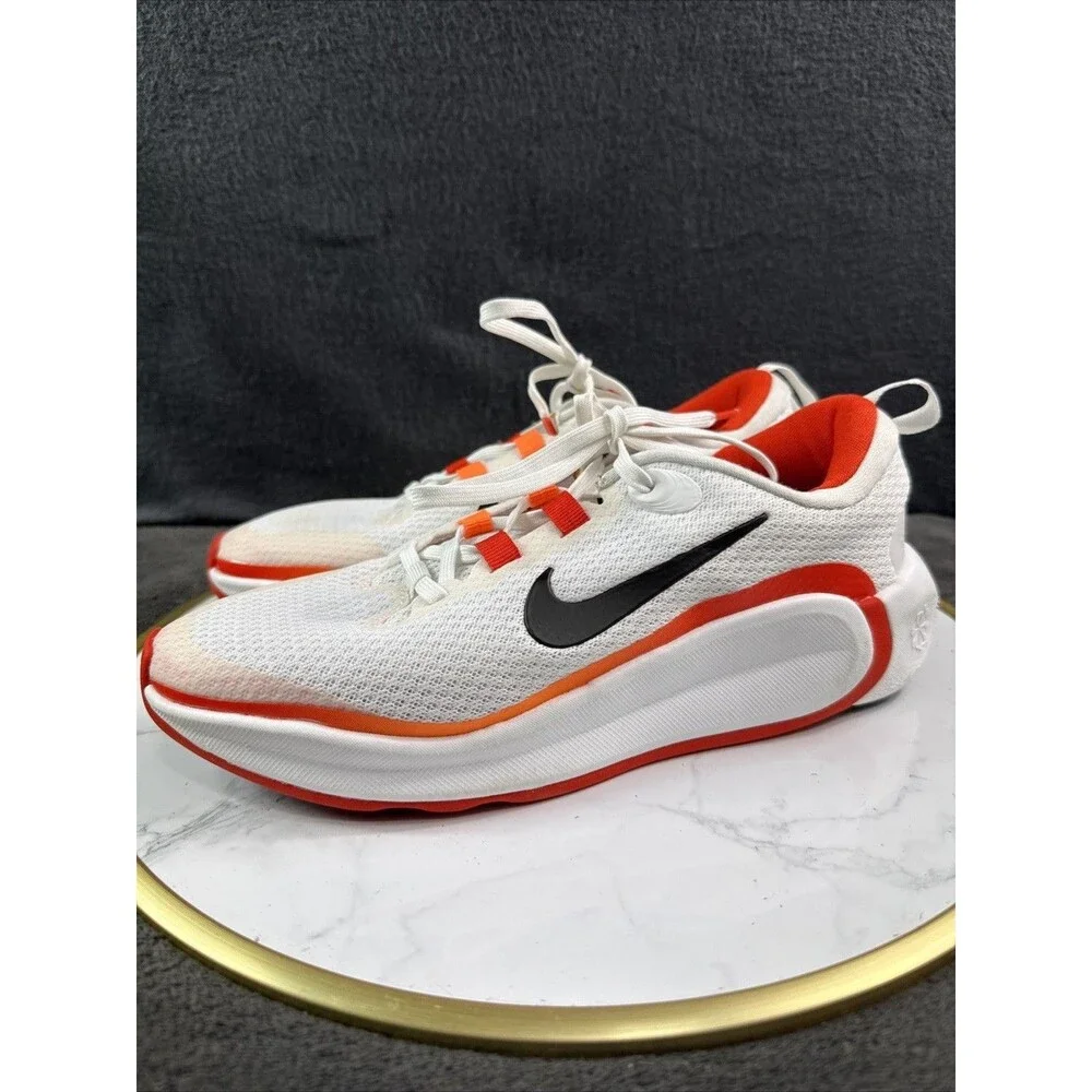 Nike Infinity Flow Womens Size 7 Wht Picante Red Athletic Running Shoes Sneaker